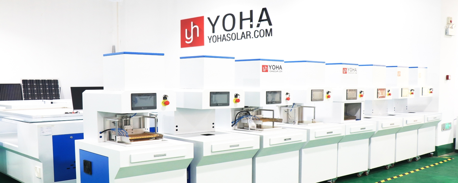 Linha de produção de painéis solares